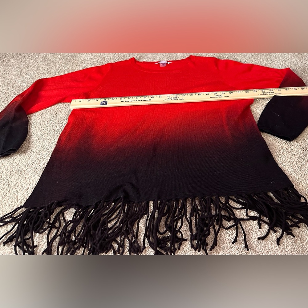 Peter Nygard Vibrant Red Sweater. Size L - Picture 6 of 8